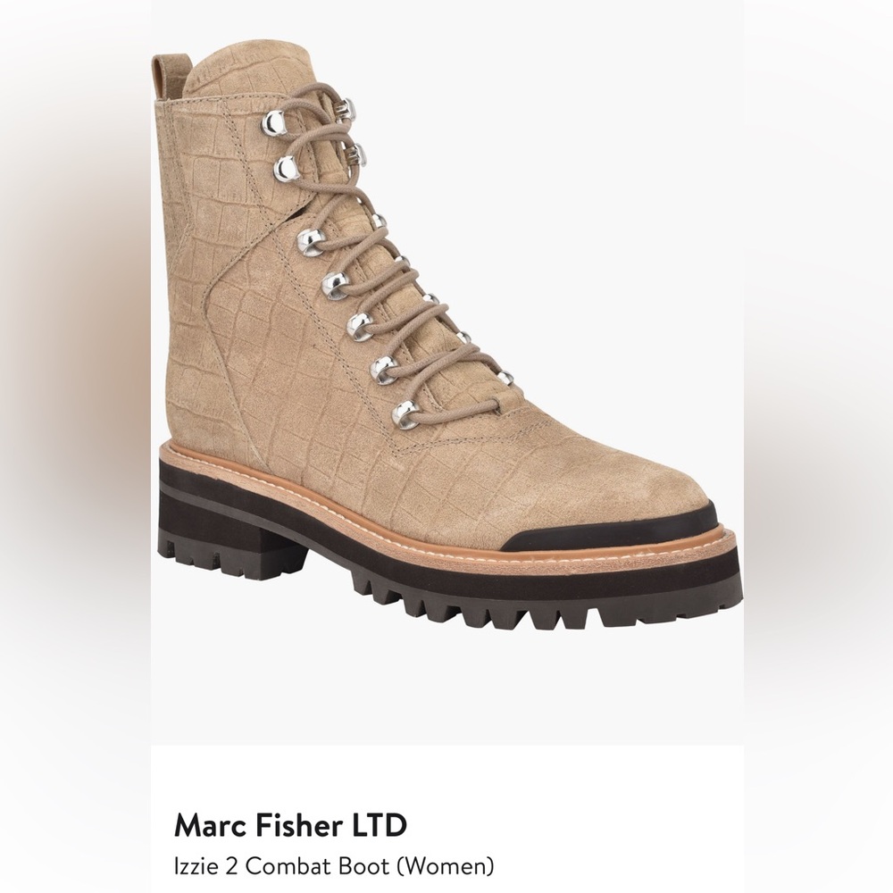 NWT Marc Fisher Izzie 2 Combat Boot Size 8.5